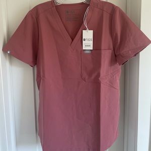 Figs Mauve Caterina Scrub Top